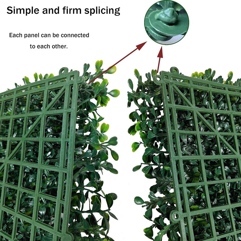 ODTORY Artificial Ivy Privacy Fence Wall Screen,40X120 in(33.5 sqft) UV-Anti Faux Boxwood Roll Panels Greenery Backdrop Ivy Vine Leaf Hedges Fence Panels for Indoor Outdoor Green Wall Decor - Image 4